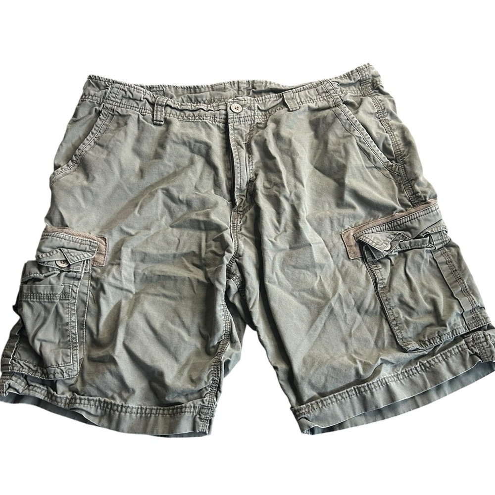 Roots 73 Cargo Shorts Men’s Size 38 Green‎ Utility Outdoor Pockets